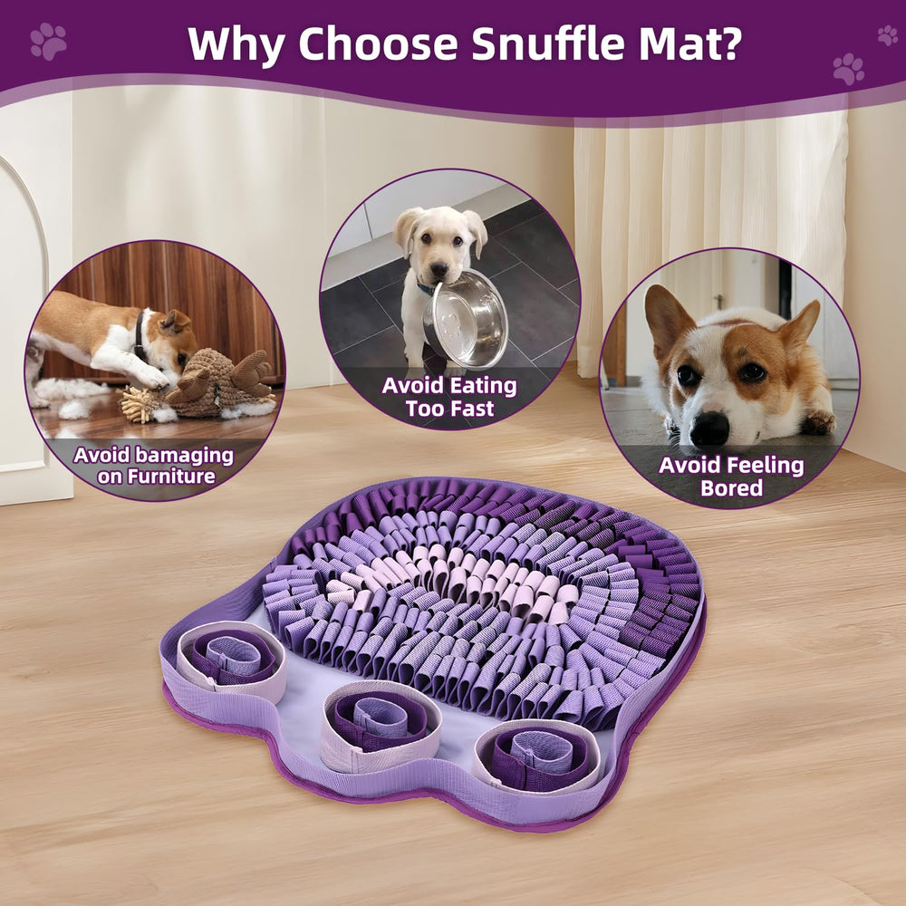 SJPNVUS snuffle mat non-slip base ensures stable indoor use