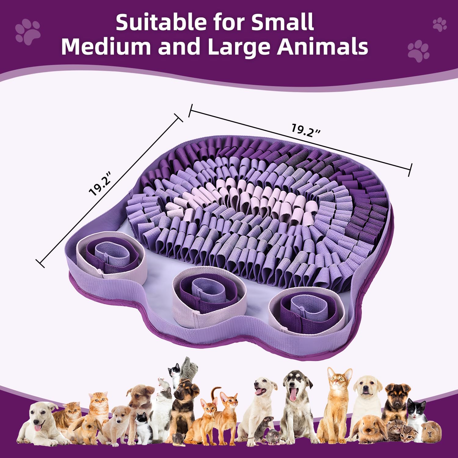 SJPNVUS snuffle mat portable design for travel and on-the-go play