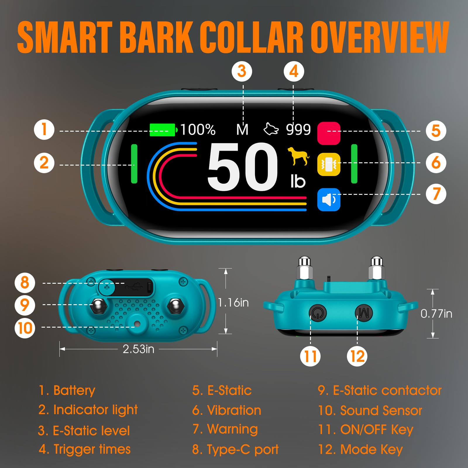 SKBAK lightweight collar designed for comfortable all-day wear