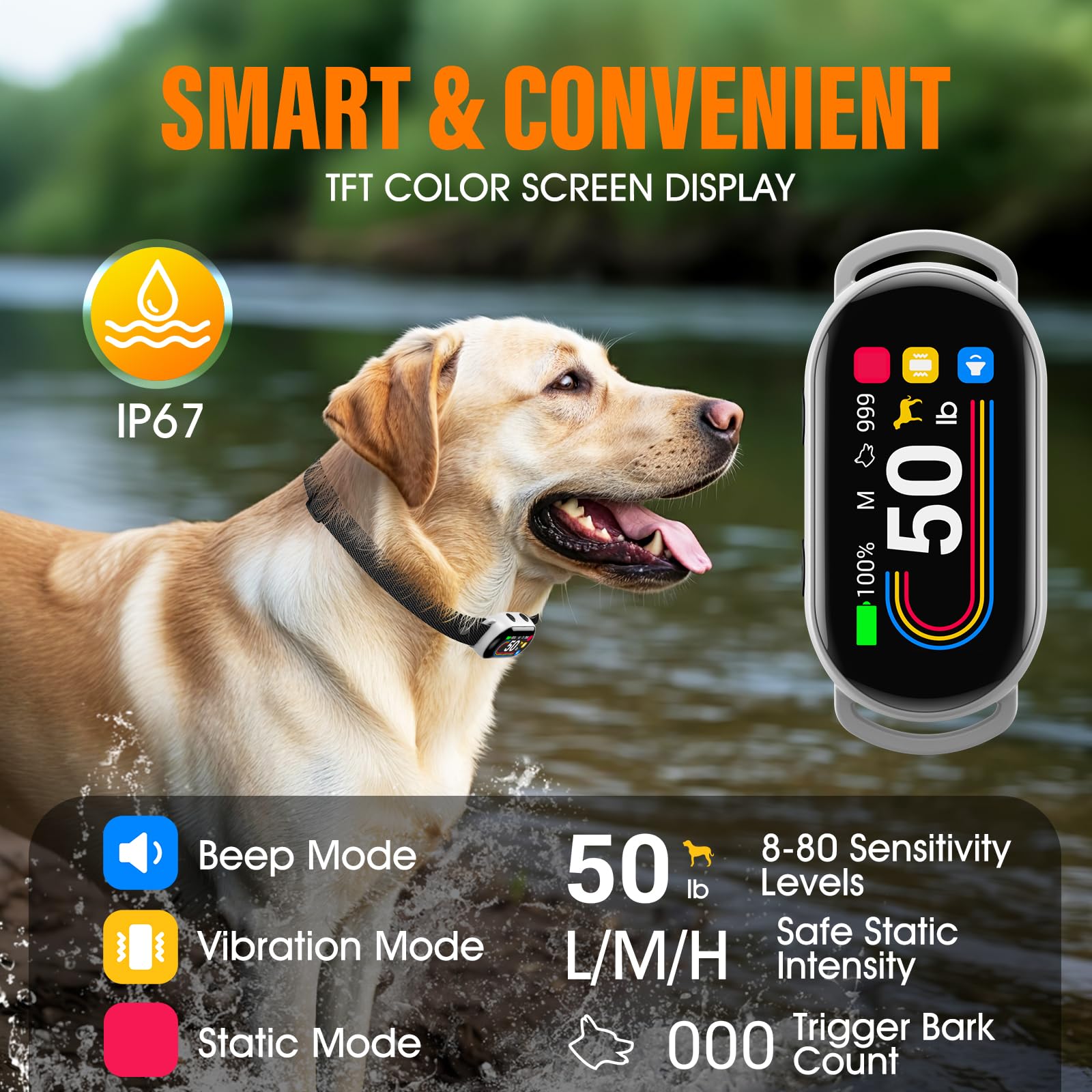 SKBAK collar rotatable screen simplifies setup and progress viewing