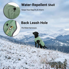 Skipgear Athletic Fit Dog Fleece Jacket pleated tail design with full coverage and a sleek look.