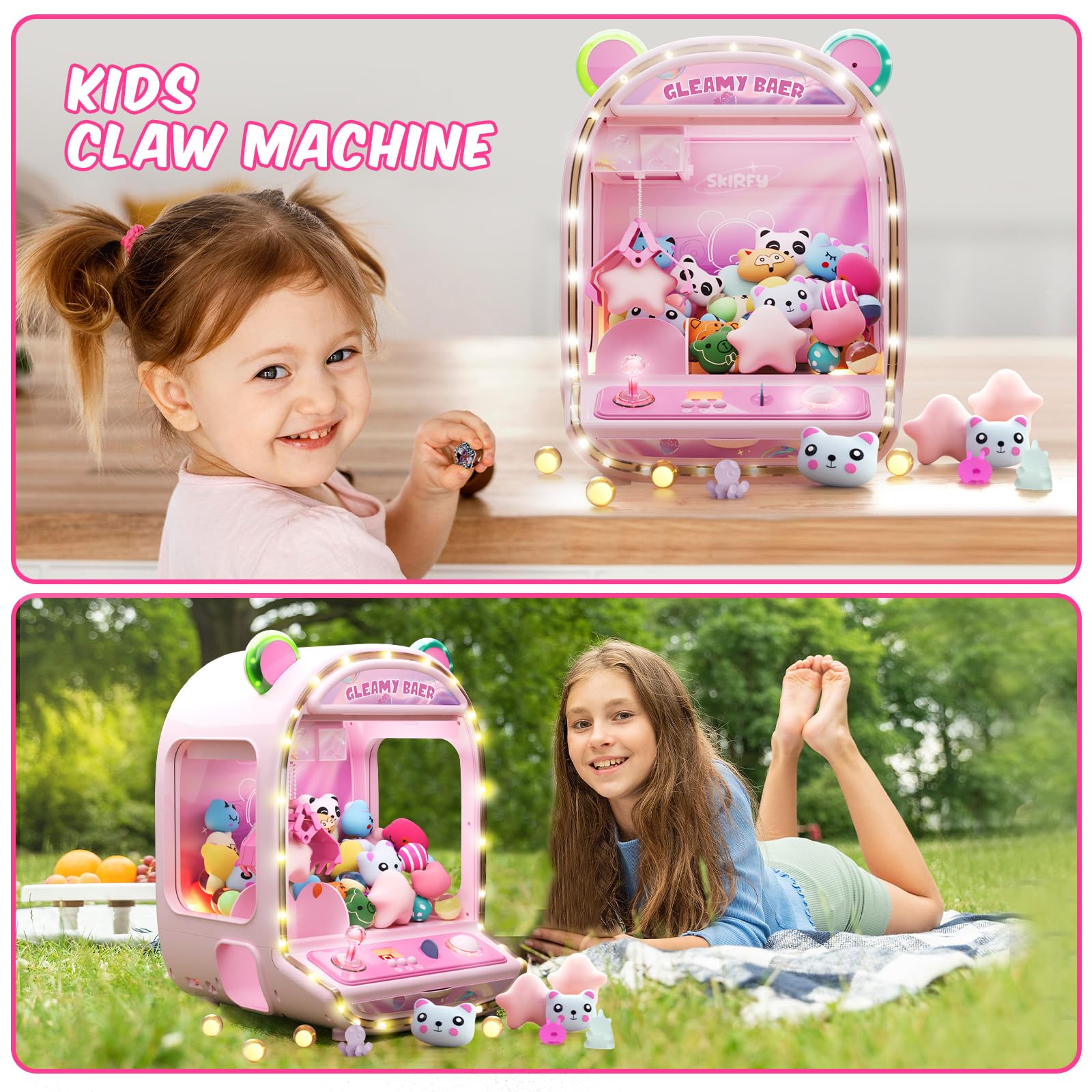 Skirfy 16-inch toy claw arcade experience ideal for gifts and family fun.