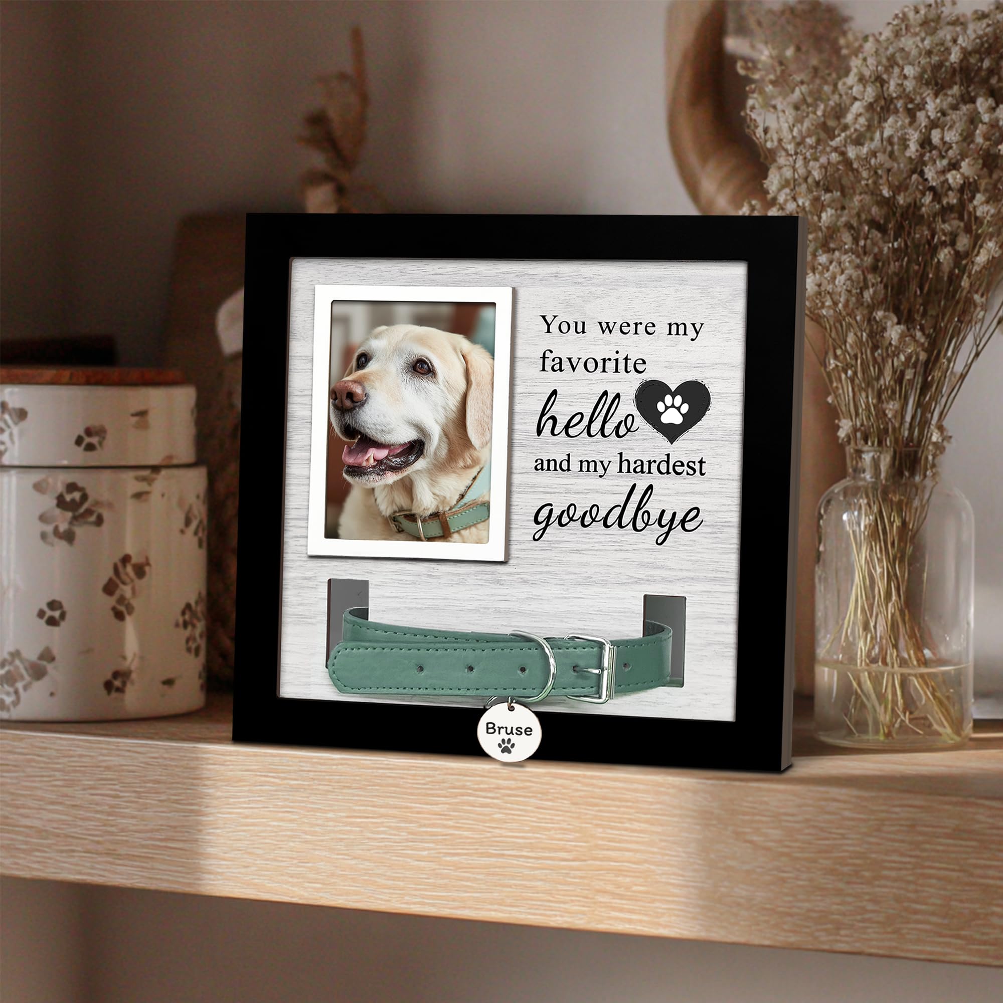 Skittypurr dog moms memory frame is ideal for holidays and daily display.
