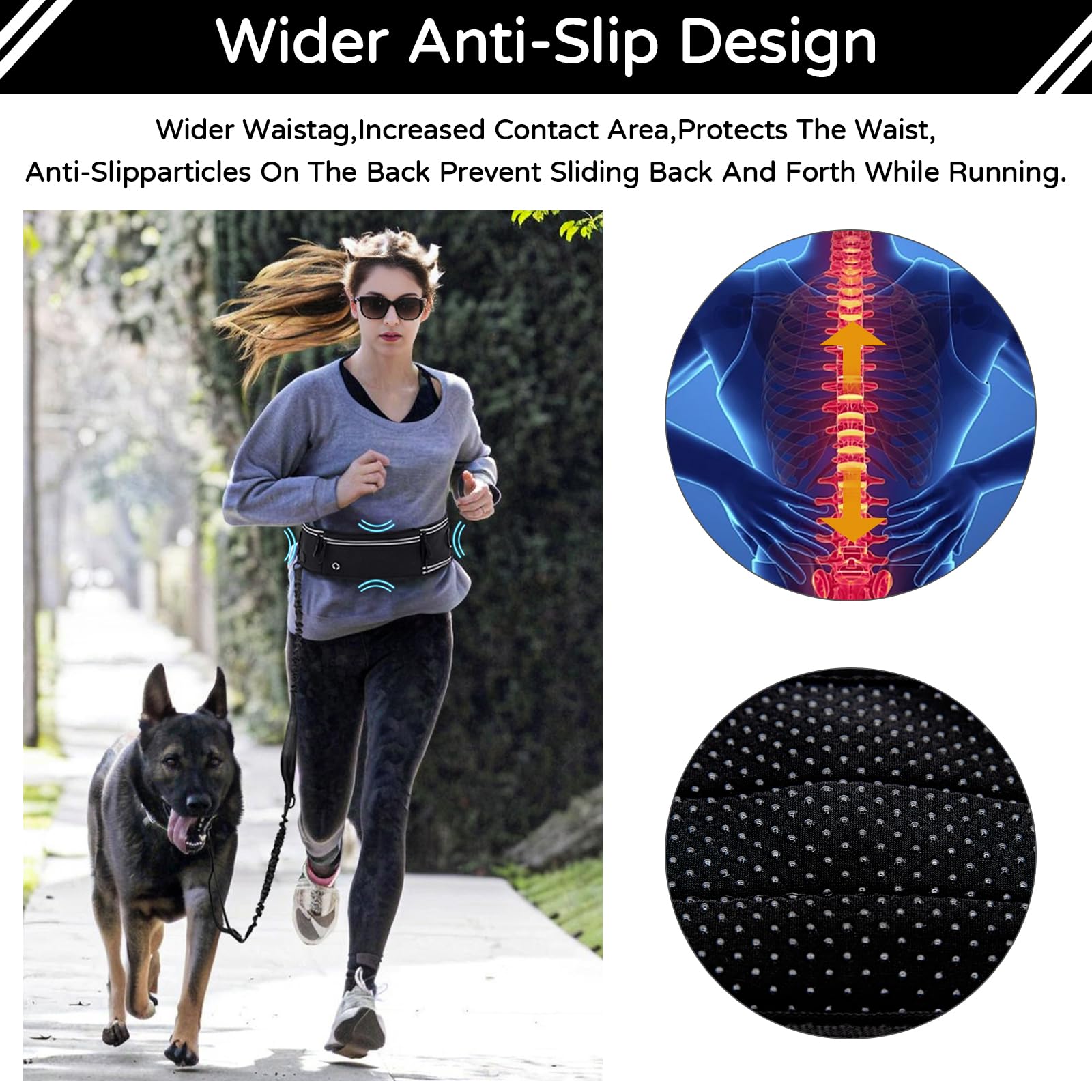 Skmeditec shock-absorbing bungee leash softens lunges for smoother, safer walks.