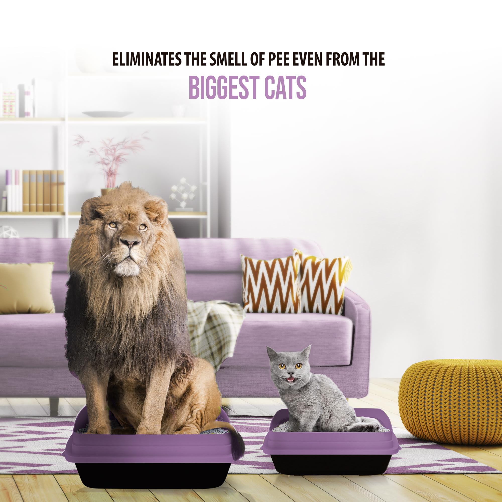 Skoon lavender eco-friendly lightweight litter—reduces carbon paw print in daily use.