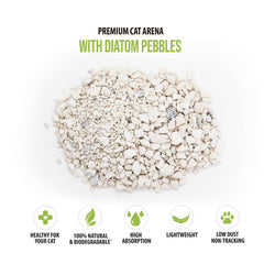 Skoon Original litter features a low-dust formula for sensitive homes.