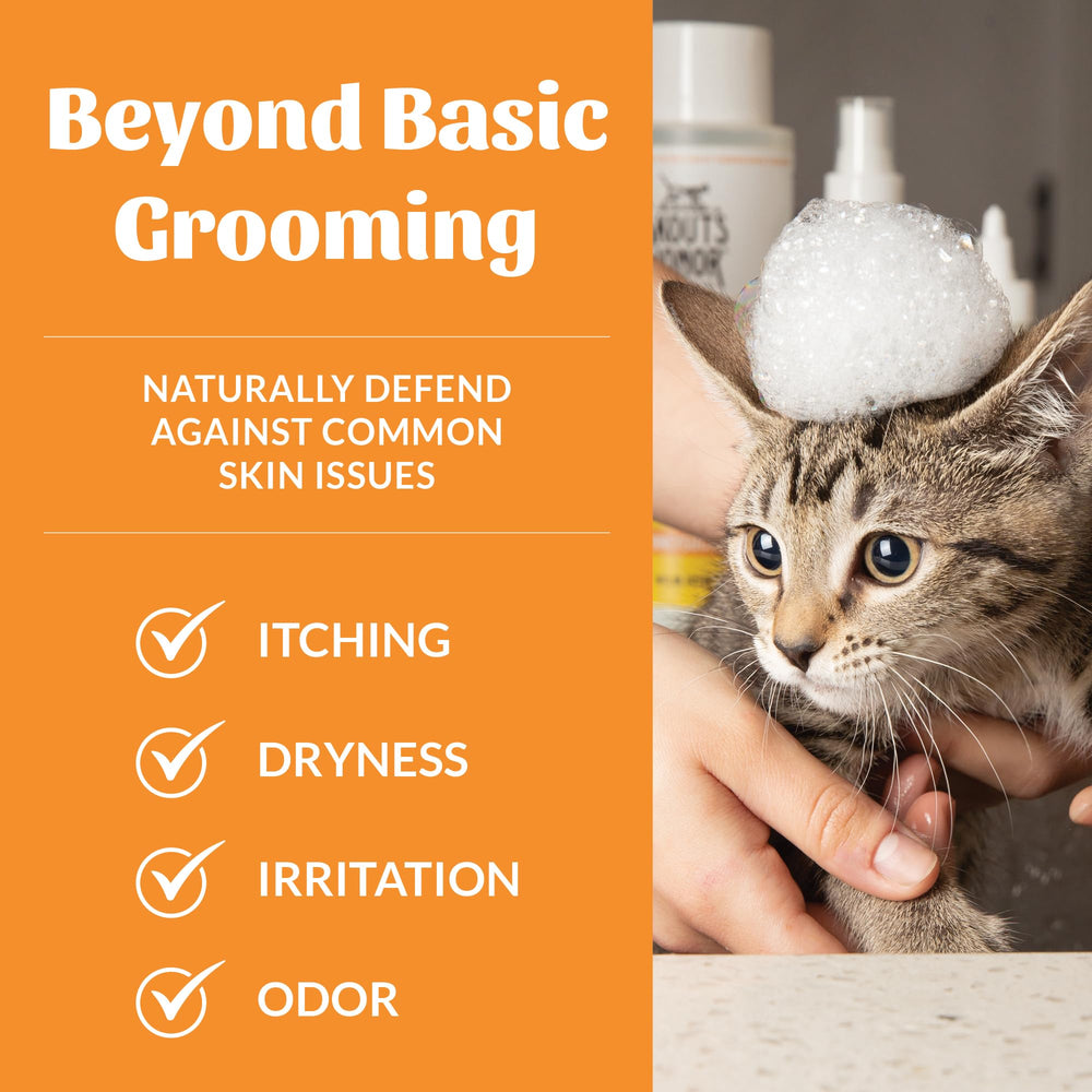 Skout's Honor ingredients panel - avocado oil and omega-3s nourish skin and fur.