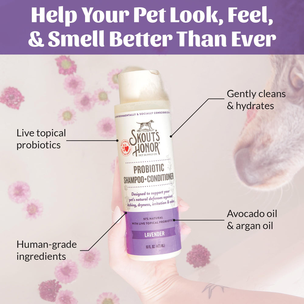 Skout's Honor cruelty-free logo signaling ethical grooming choice.