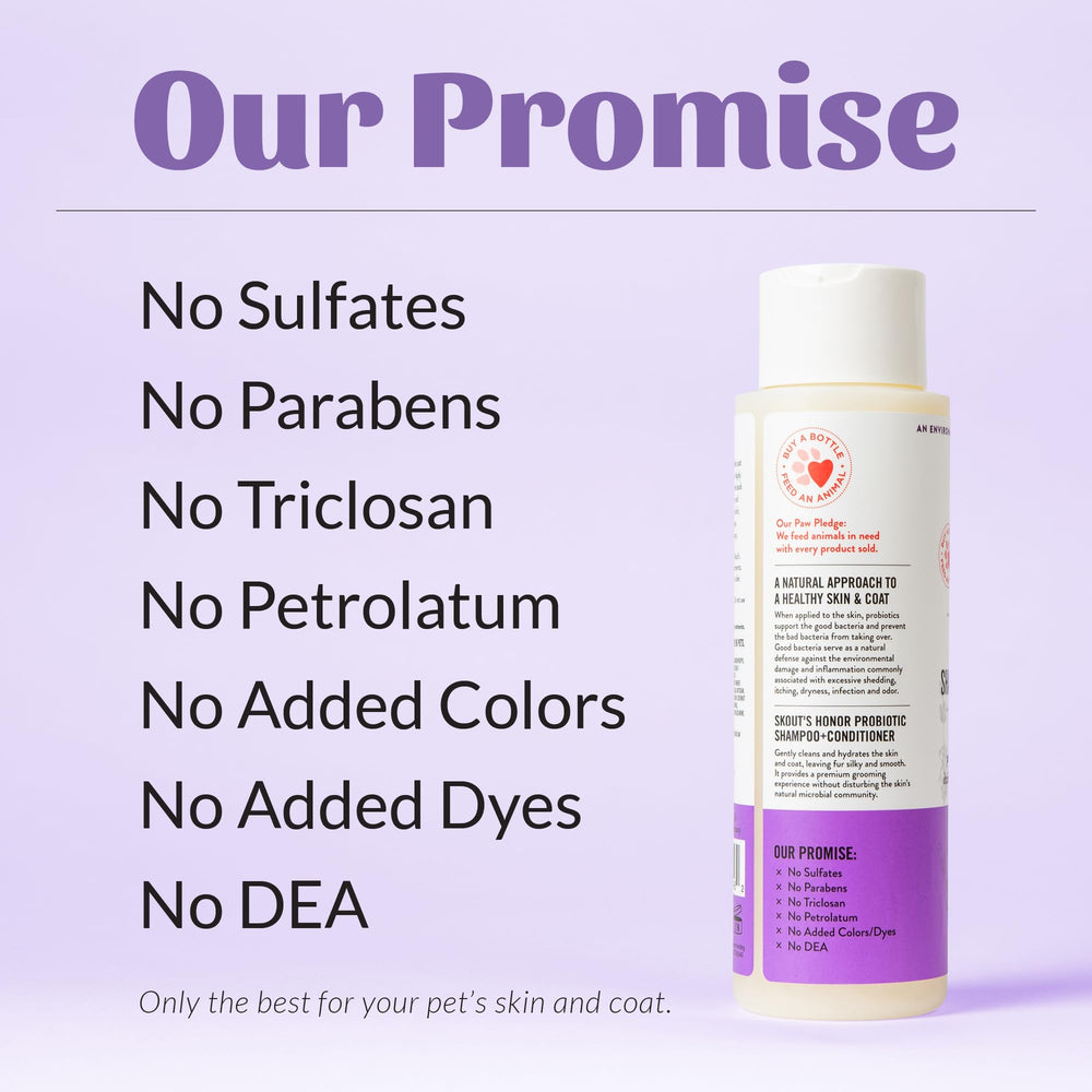 Skout's Honor natural formula badge showing 97% natural ingredients.