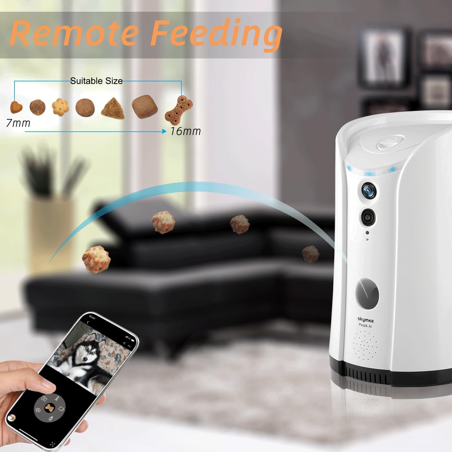 SKYMEE motion detection and night vision aiding early alerts.