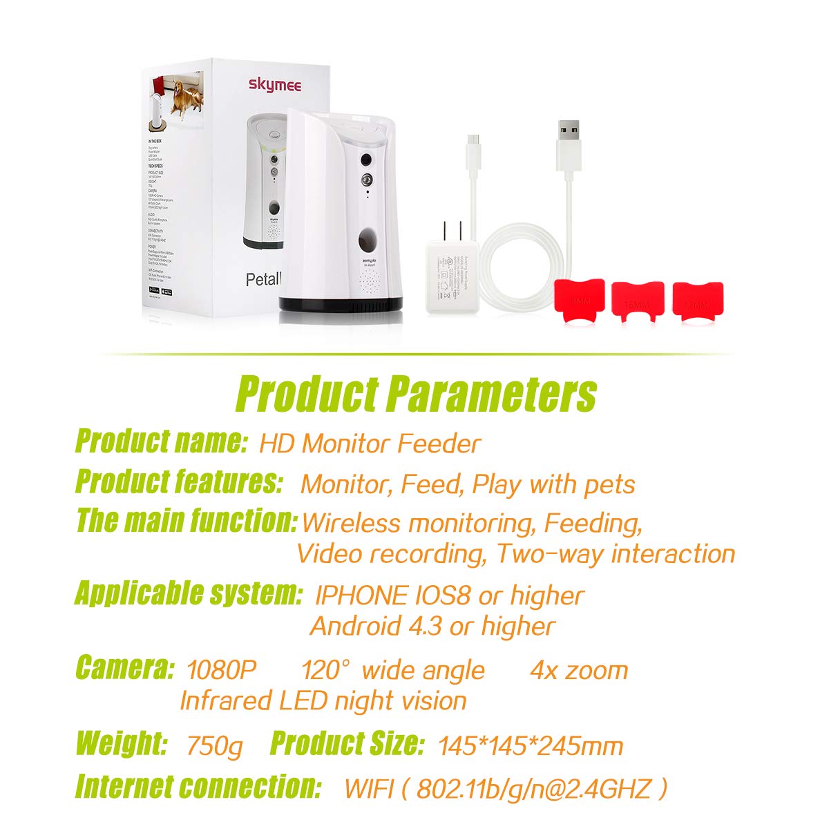 SKYMEE SM-02 remote monitoring app screen for real-time viewing