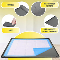 Skywin TidyFriend silicone material appears smooth and easy to wipe clean after use.