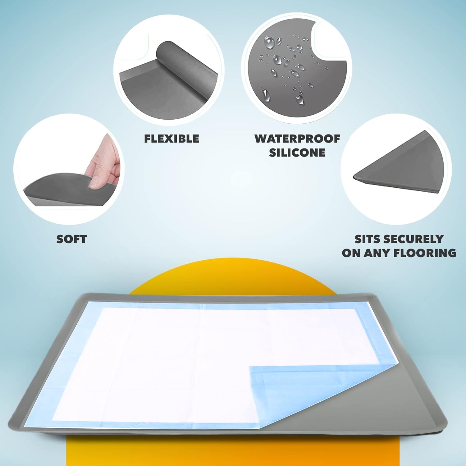 Skywin TidyFriend Tray rolls up for travel and storage