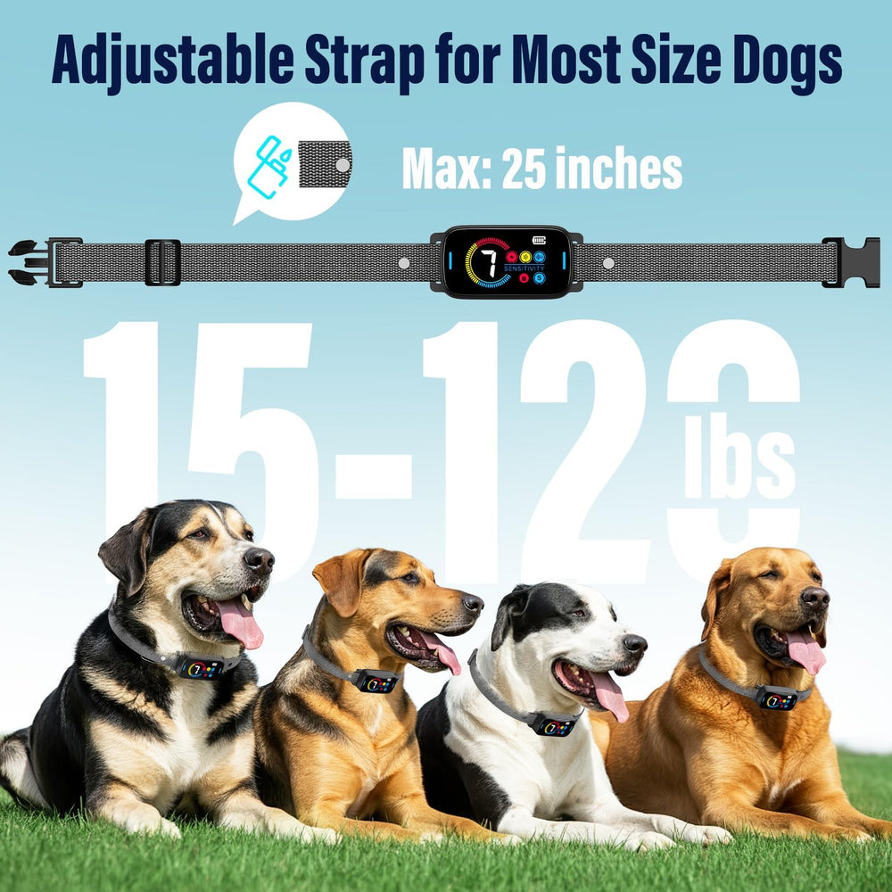 SLAYKAM upgrade bark collar neck-size-25-inches fits a wide range of dogs for daily use