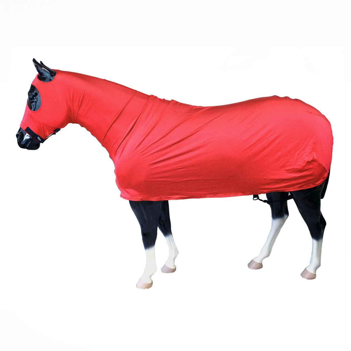 Sleazy Sleepwear For Horses full body sheet in red for comfortable stall rest