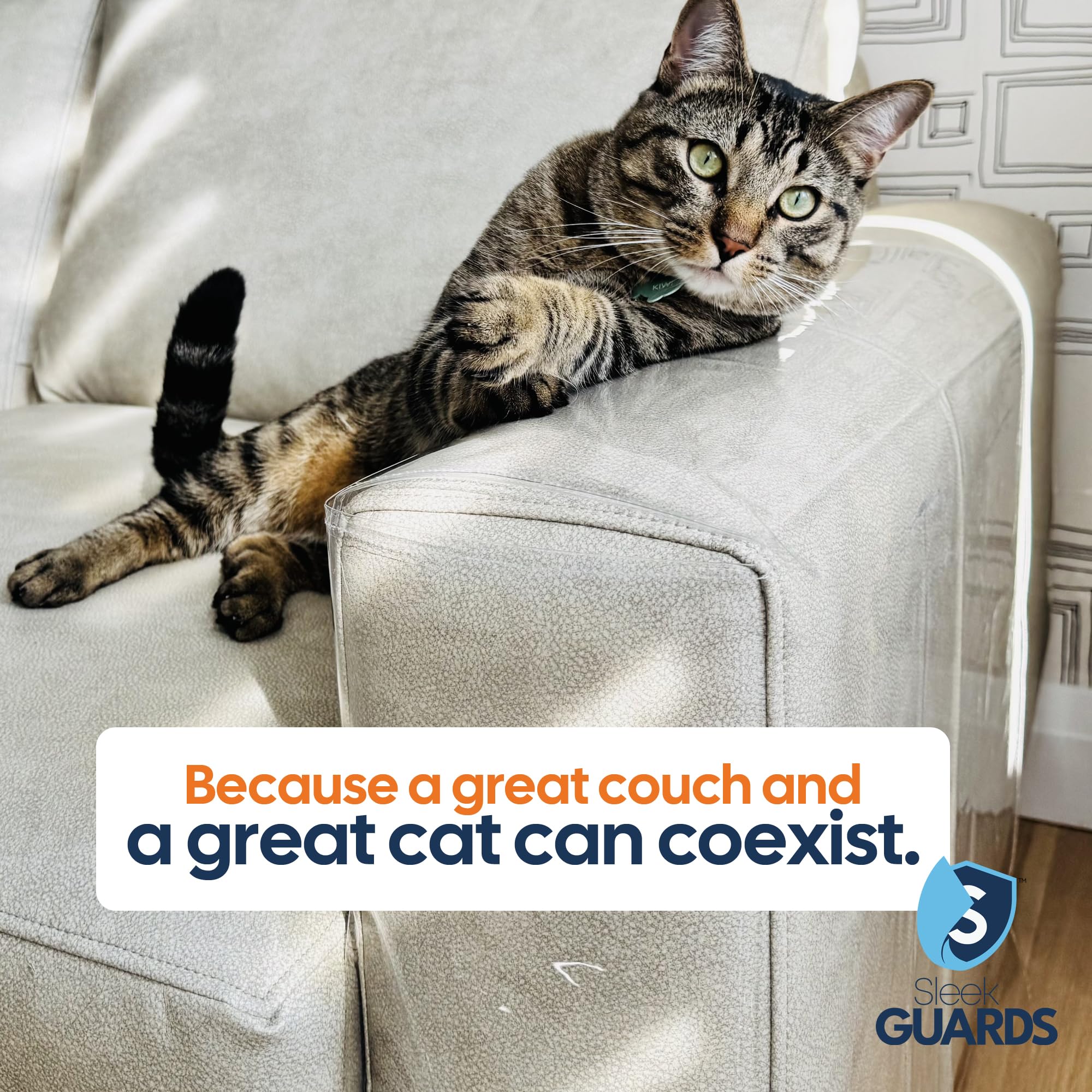 Sleek Guards easy-clean setup reduces mess and maintenance.
