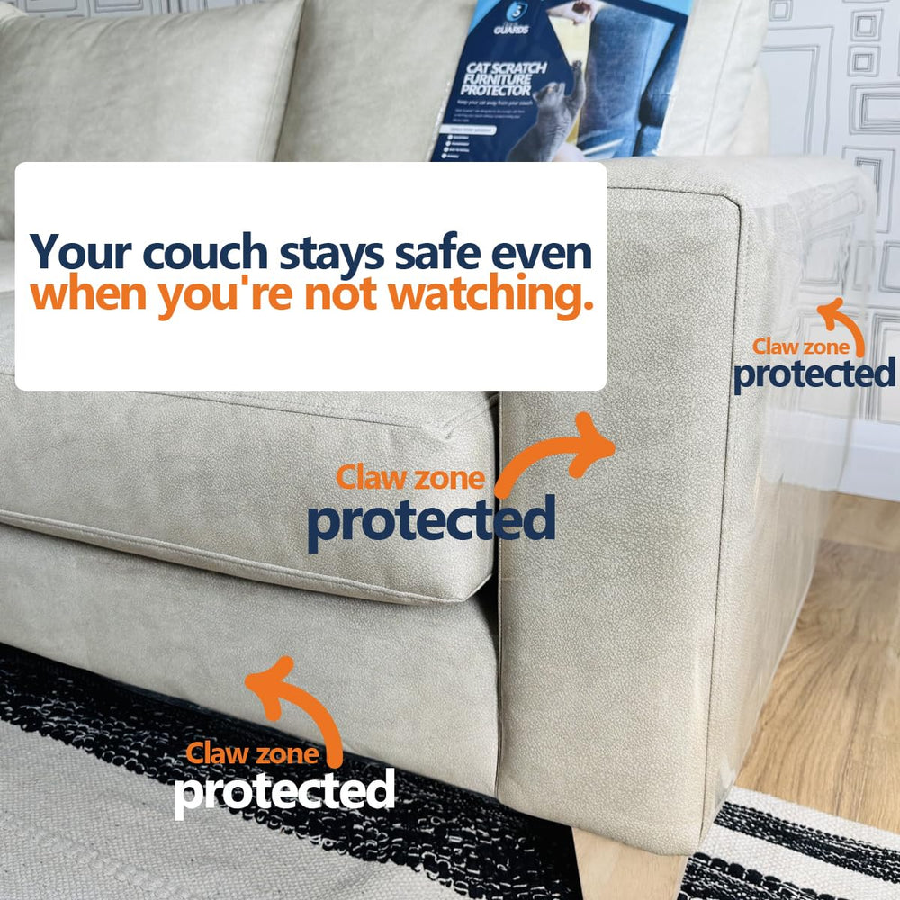 Sleek Guards fabrics compatibility guide shows linen and cotton blends.