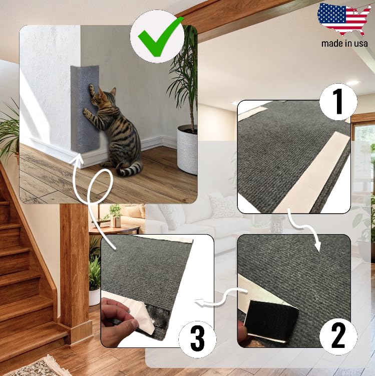 SleepGround rasca-pared-esquina-interior-durable: ajuste flexible alrededor de esquinas y barandillas.