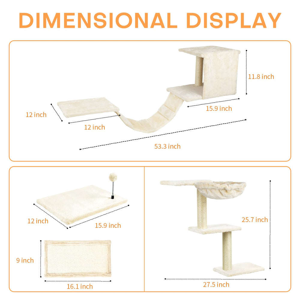 SLFYFC cat wall shelves perches close-up highlights plush carpeting for comfy lounging.
