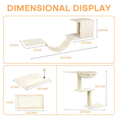 SLFYFC cat wall shelves perches close-up highlights plush carpeting for comfy lounging.