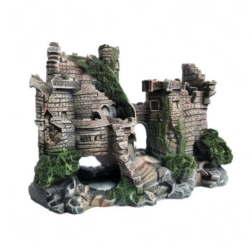 SLOCME Aquarium Castle Ornament eco-friendly resin material safe for aquariums