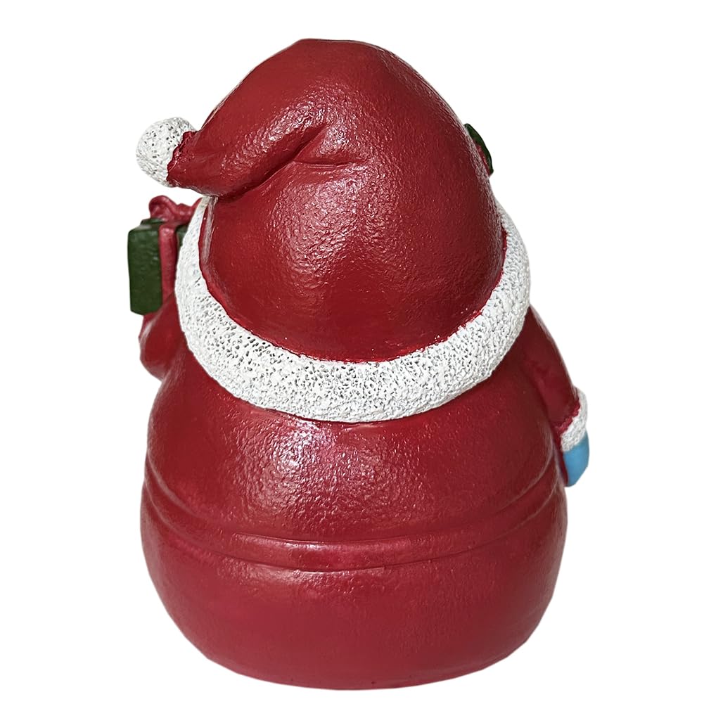 SLOCME Santa Claus decoration room-display suggests charming holiday decor beyond the tank.