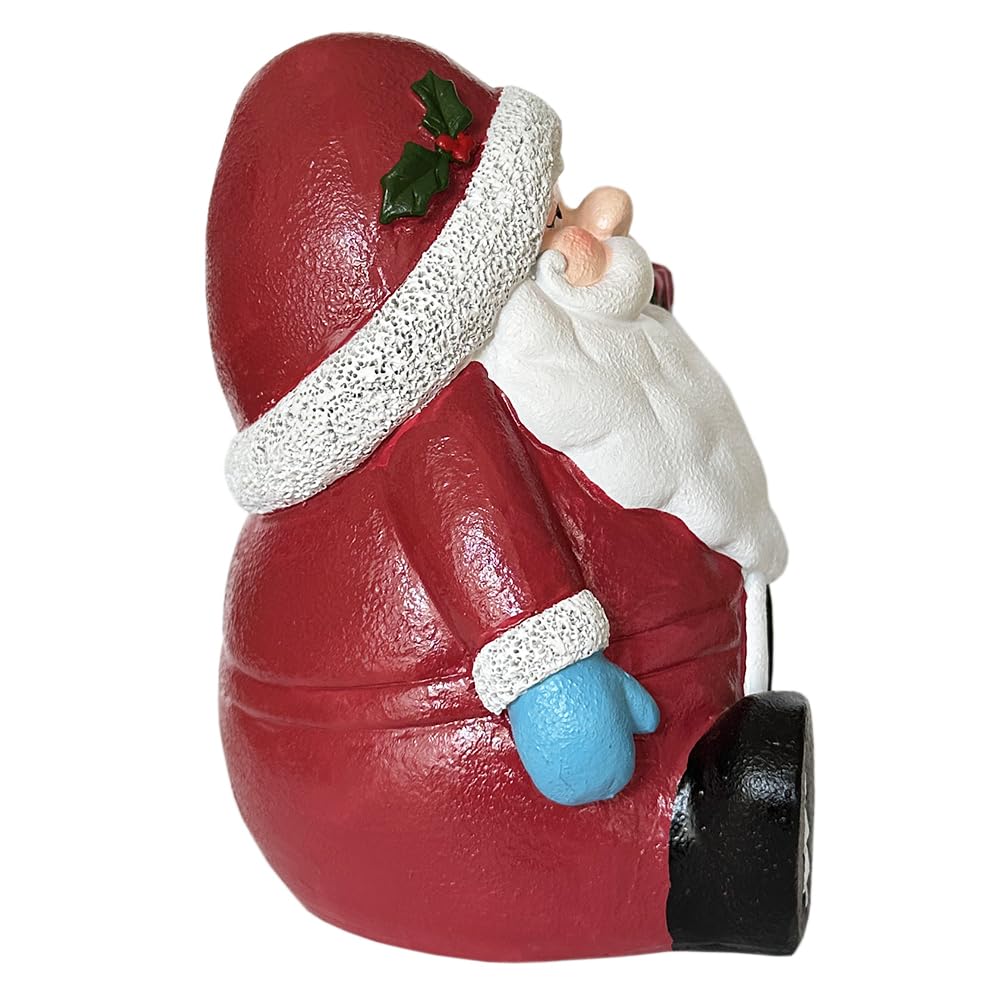 SLOCME Santa Claus decoration stable base ensures steady display in tanks or desktops.