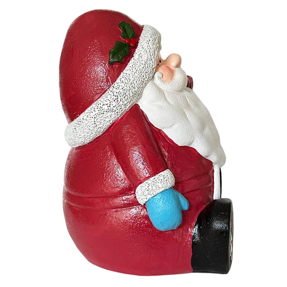 SLOCME Santa Claus decoration stable base ensures steady display in tanks or desktops.