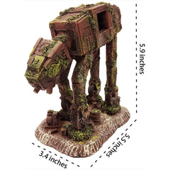 SLOCME imperial-walker-moss-paint-detail showcases intricate design that enhances tank ambience.