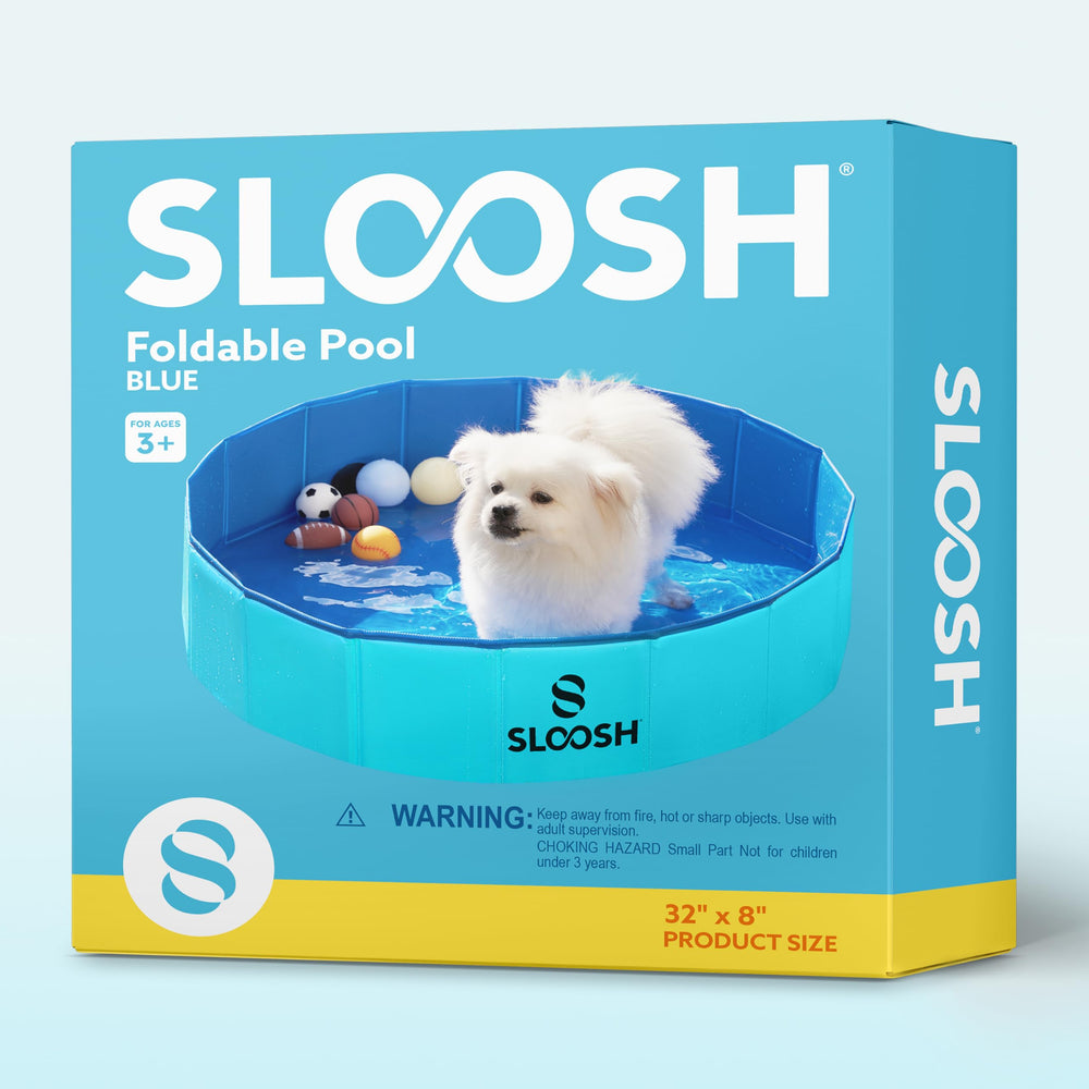 Sloosh Foldable Dog Pool drain valve for easy water release