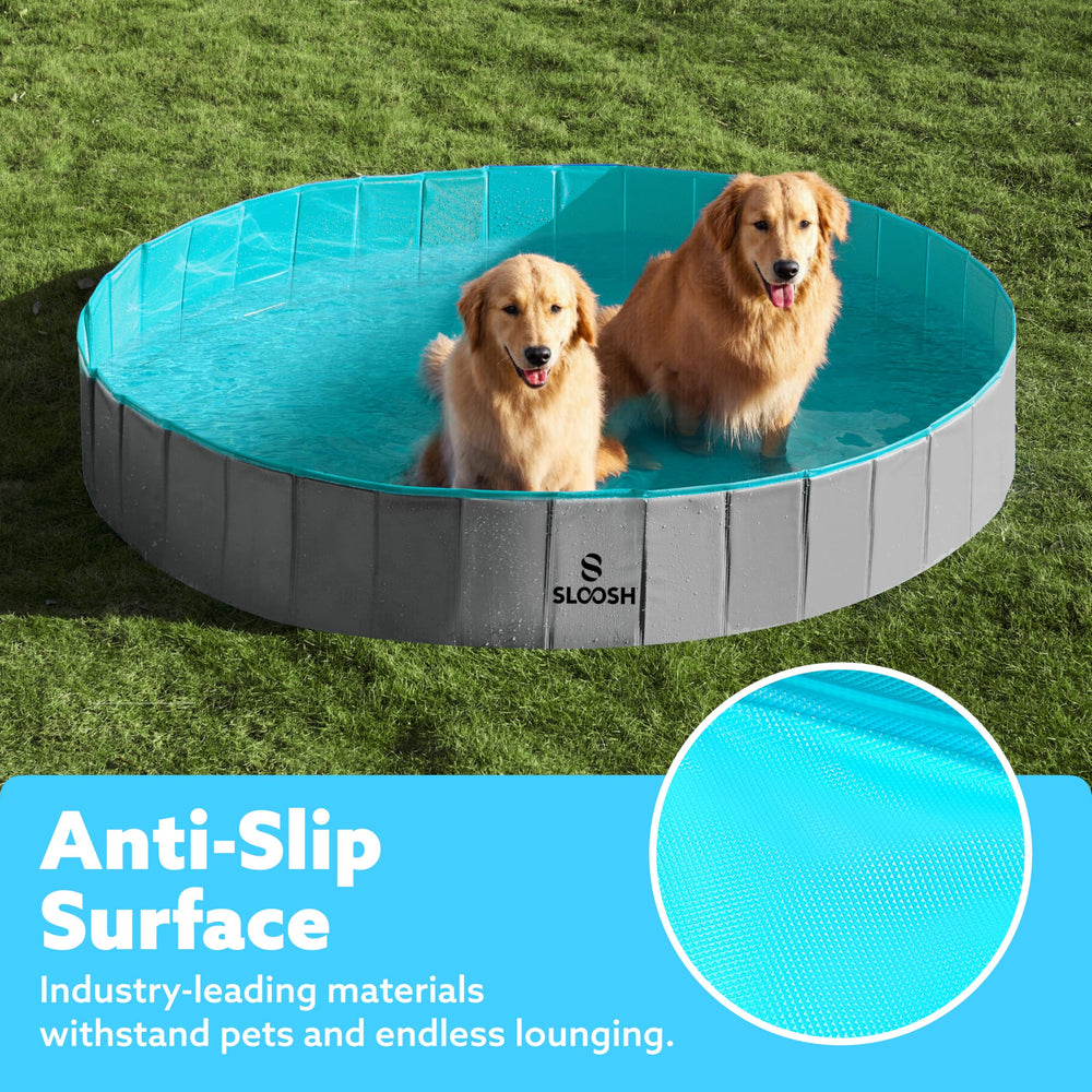 Sloosh foldable pool travel camping use - easy to carry on trips.