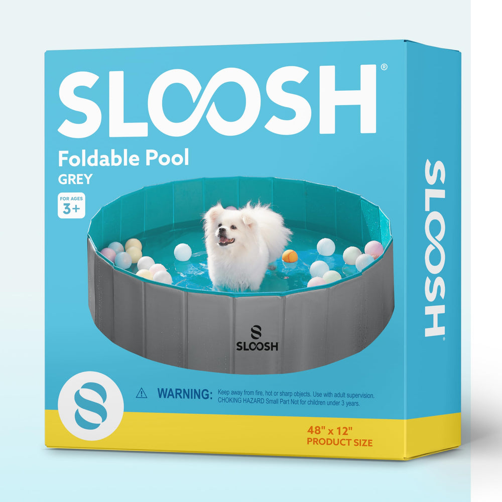 Sloosh pool used indoors or outdoors for versatile fun