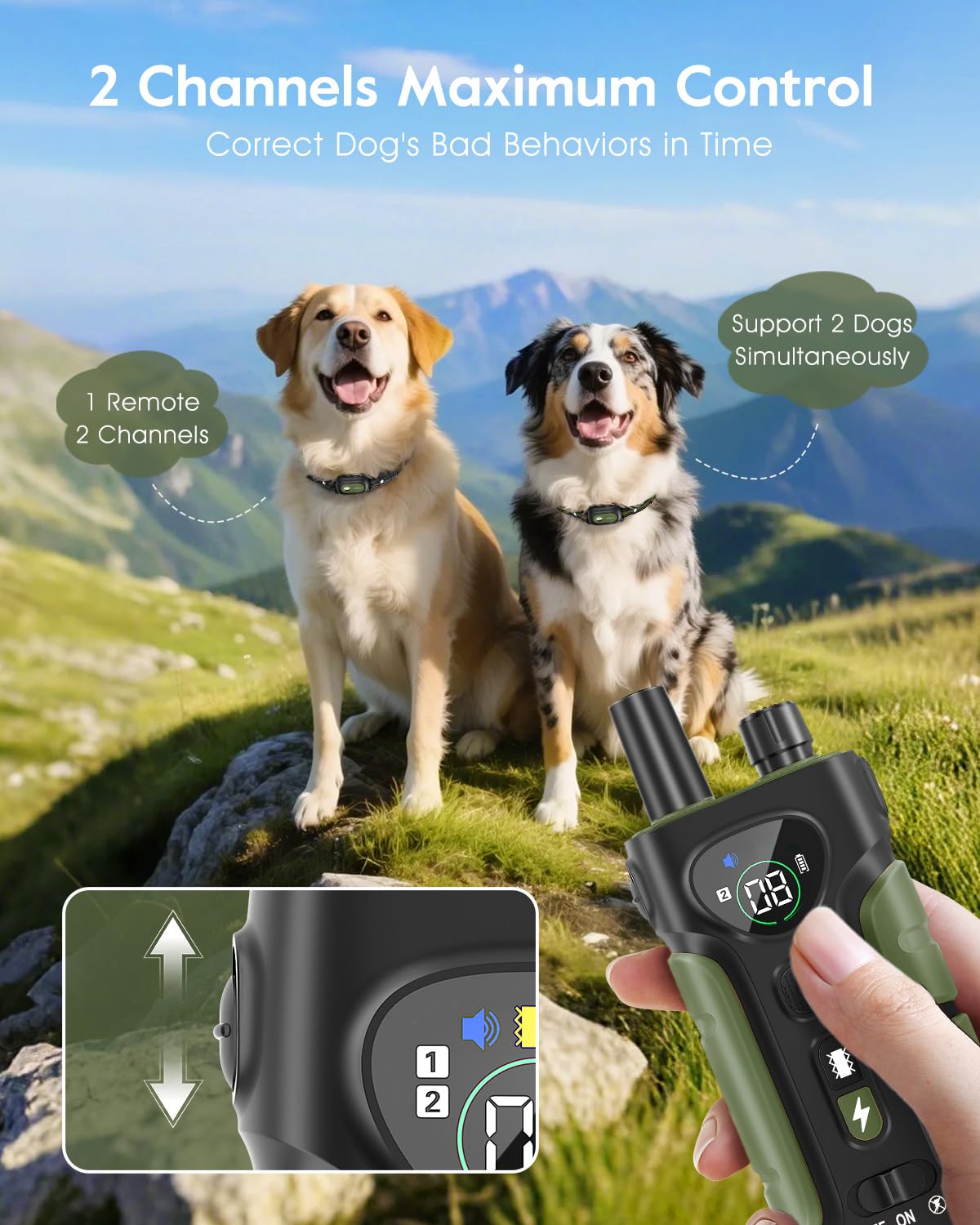 SLOPEHILL dog collar adjustable-strap fits dogs from small to large breeds.