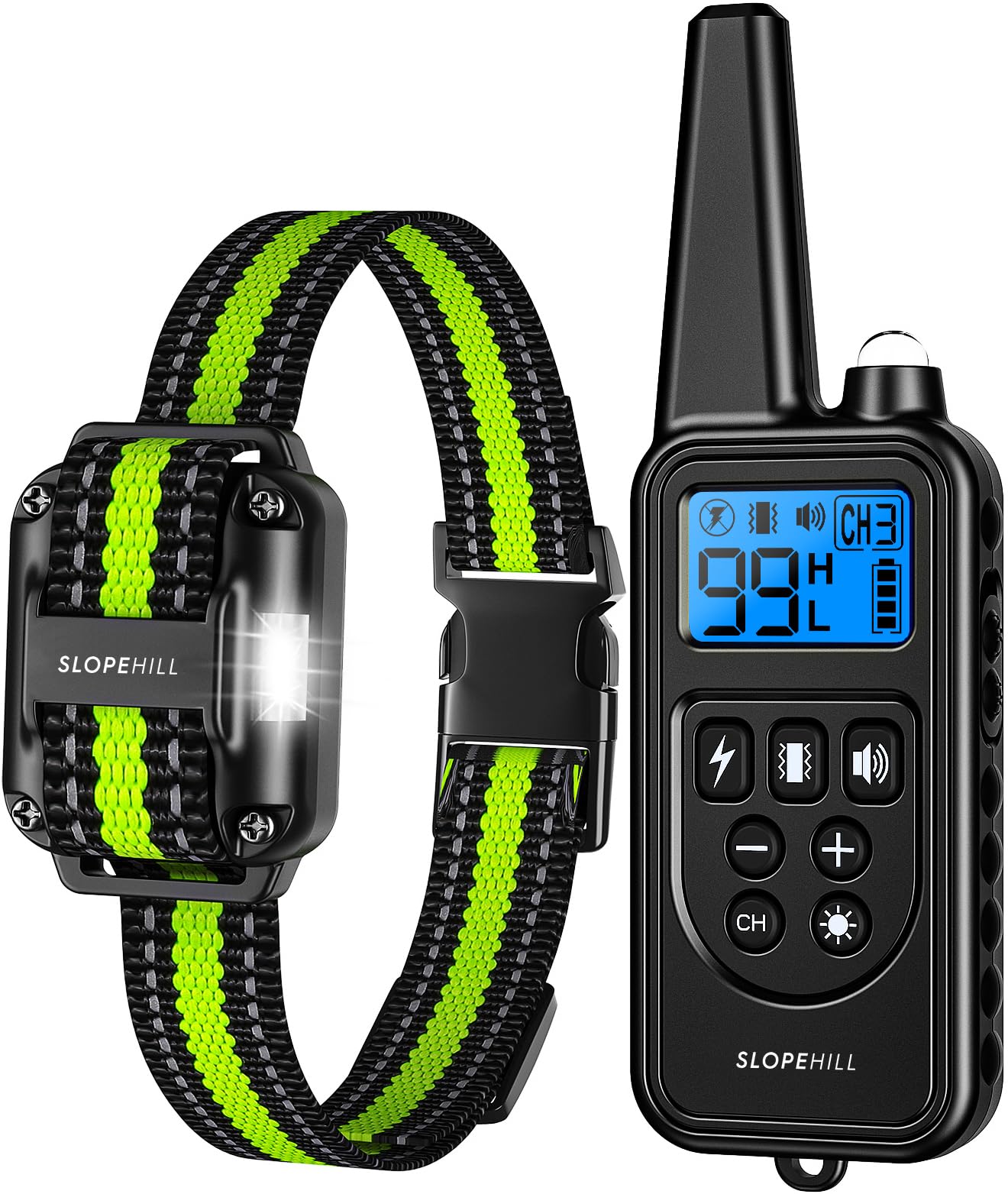 SLOPEHILL dog collar remote control for precise mode selection during training