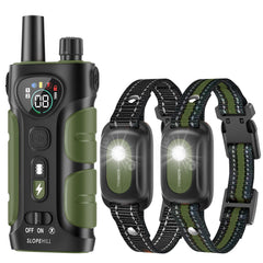 SLOPEHILL dog collar remote shows extended 4200ft range for outdoor training.