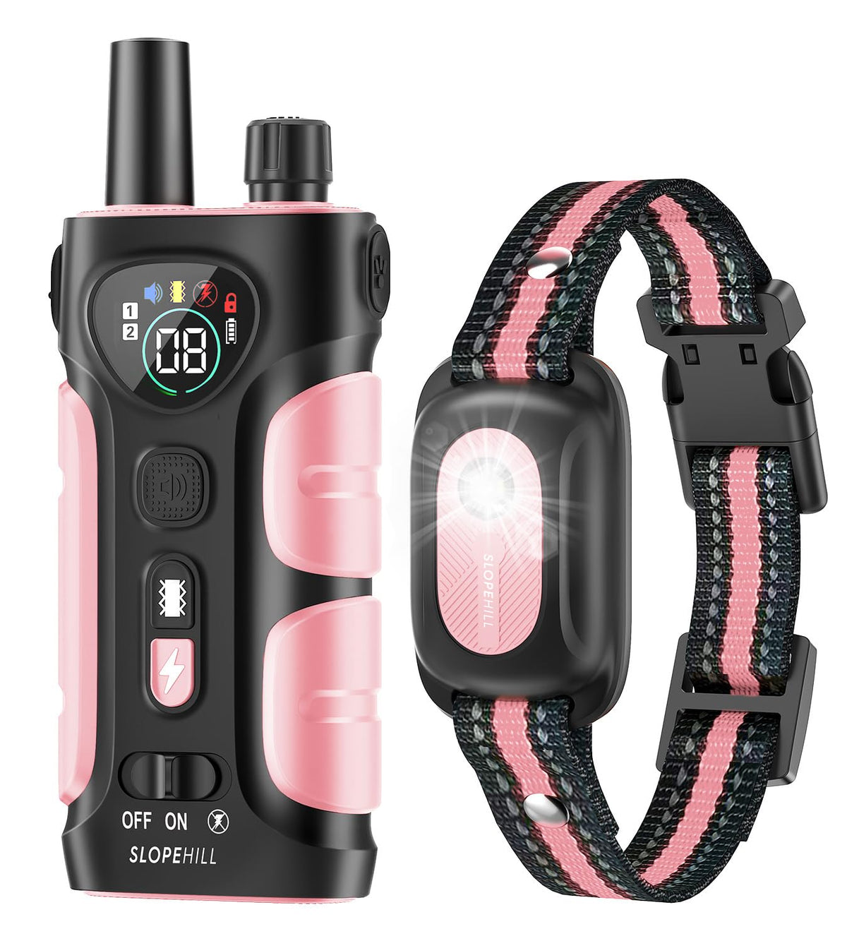 SLOPEHILL dog shock collar remote for long-range training up to 4200 feet