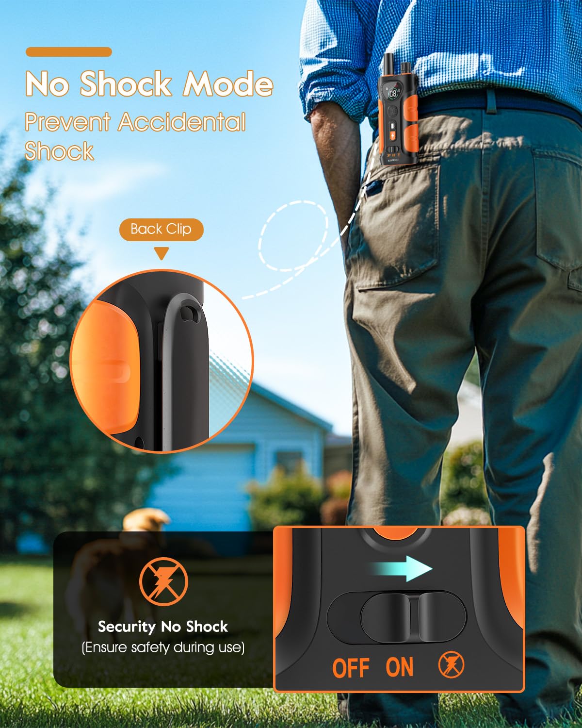 SLOPEHILL adjustable size fits dogs from 8 to 140 pounds.