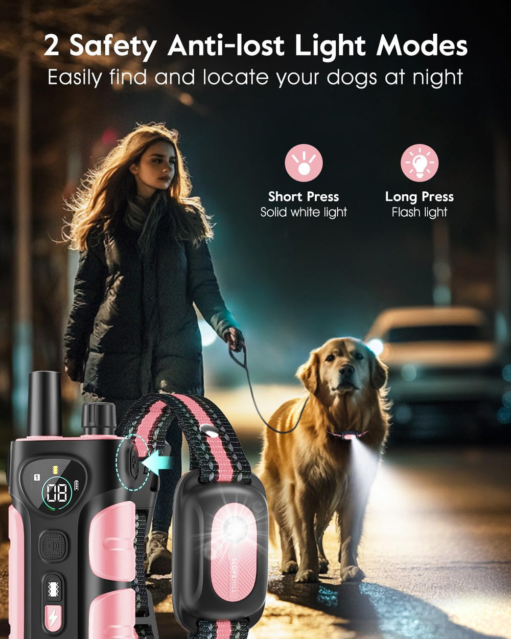 SLOPEHILL IP68 waterproof collar for rugged outdoor use