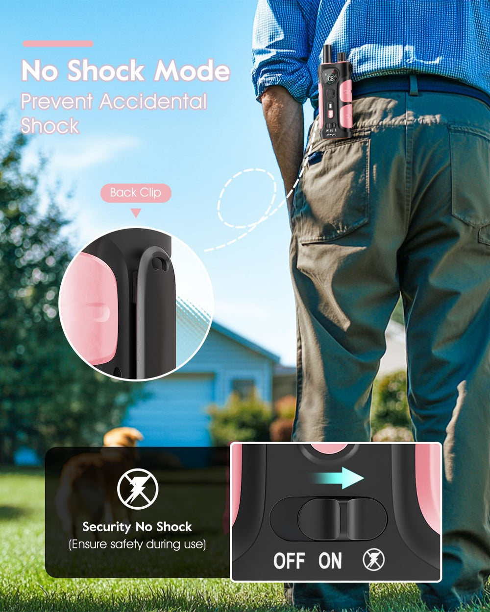 SLOPEHILL safe shock levels 0-99 with no shock mode for gentle options