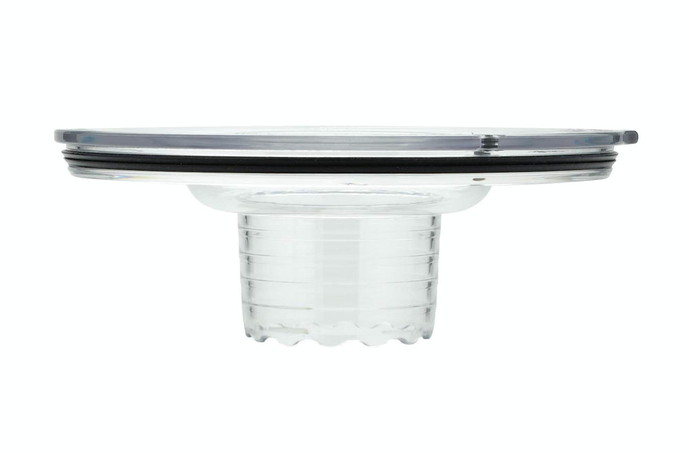 Slopper Stopper pressure plug detail stabilizes the unit on uneven ground.