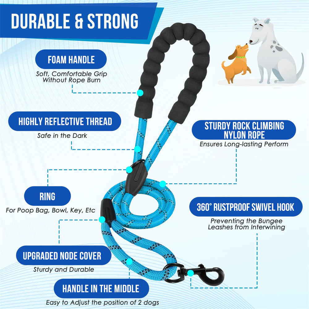 SlowTon 360-degree swivel buckle prevents leash twists for smooth multi-dog strolling.