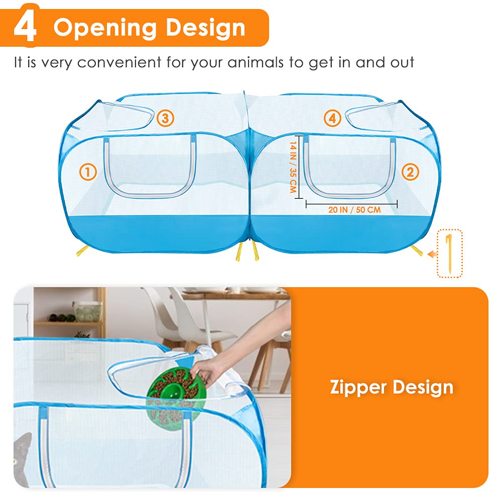 SlowTon breathable transparent mesh wall for safe viewing and airflow.