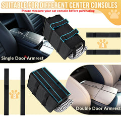 SlowTon console dog seat assembly demonstrates quick-detach straps for easy use.