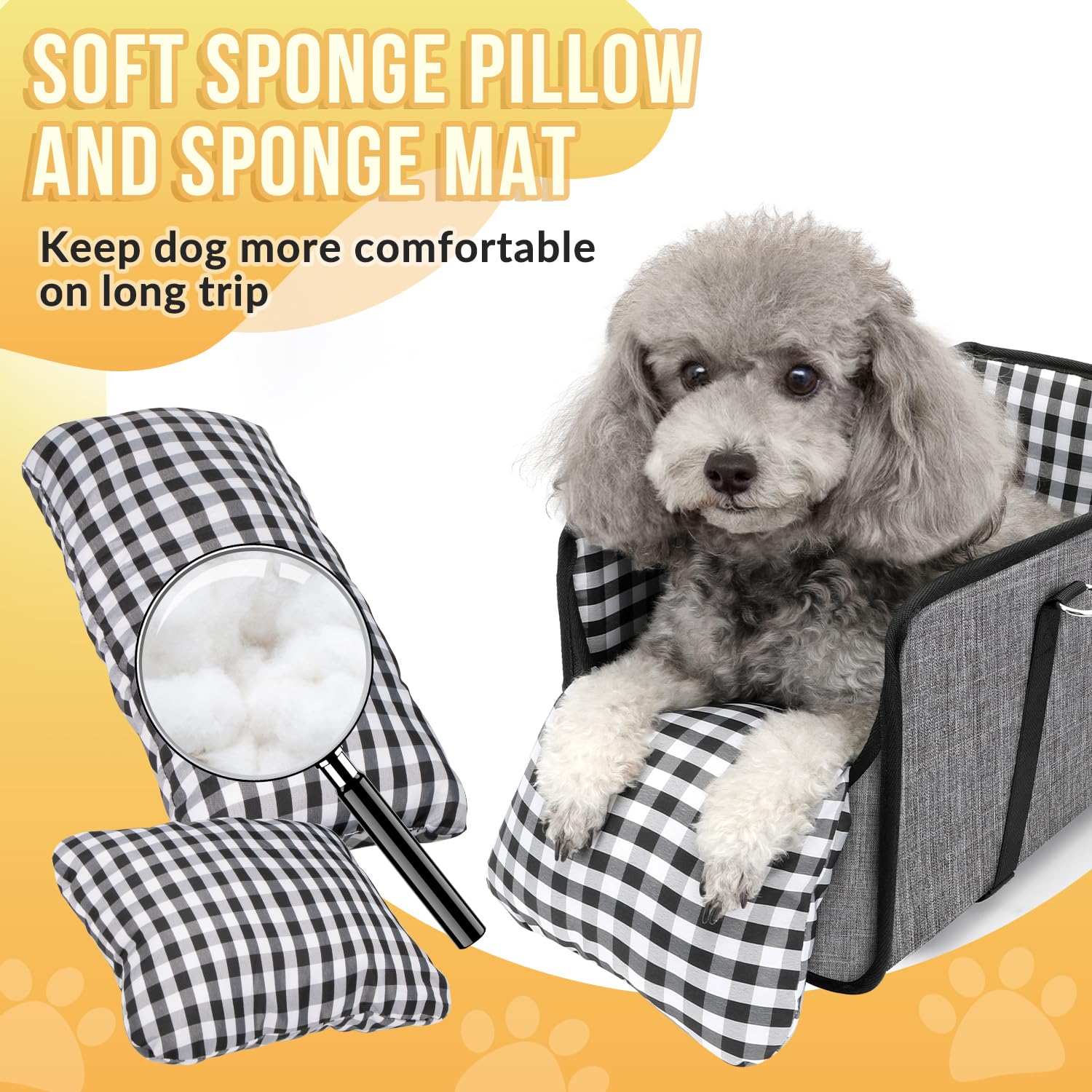 SlowTon Console Dog Seat compact-dimensions suit small dogs in center consoles.