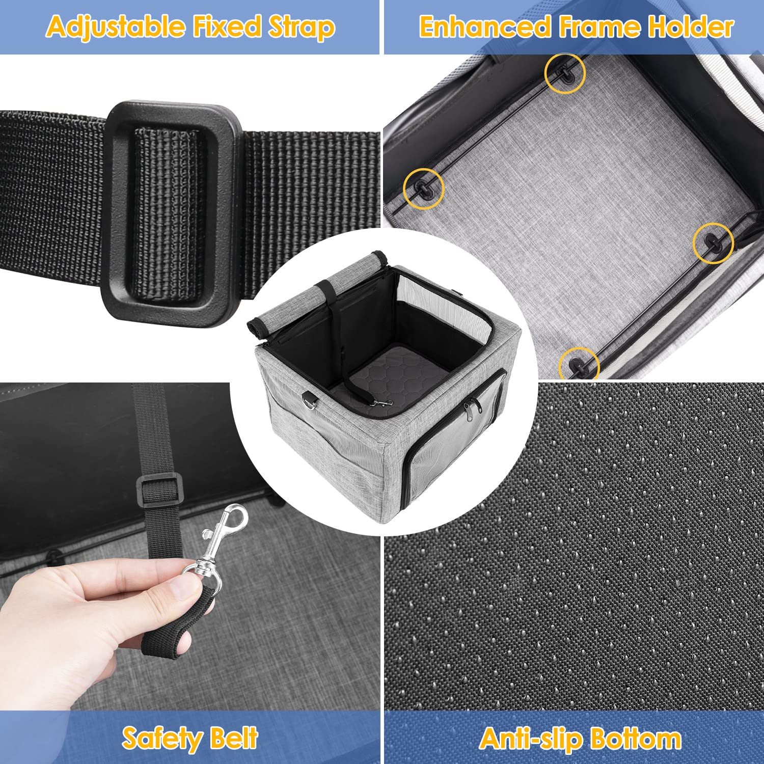SlowTon booster seat with mesh ventilation windows for breathable comfort