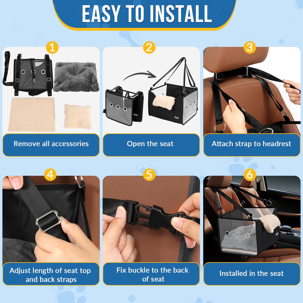 SlowTon booster seat is easy to install and folds flat for storage.