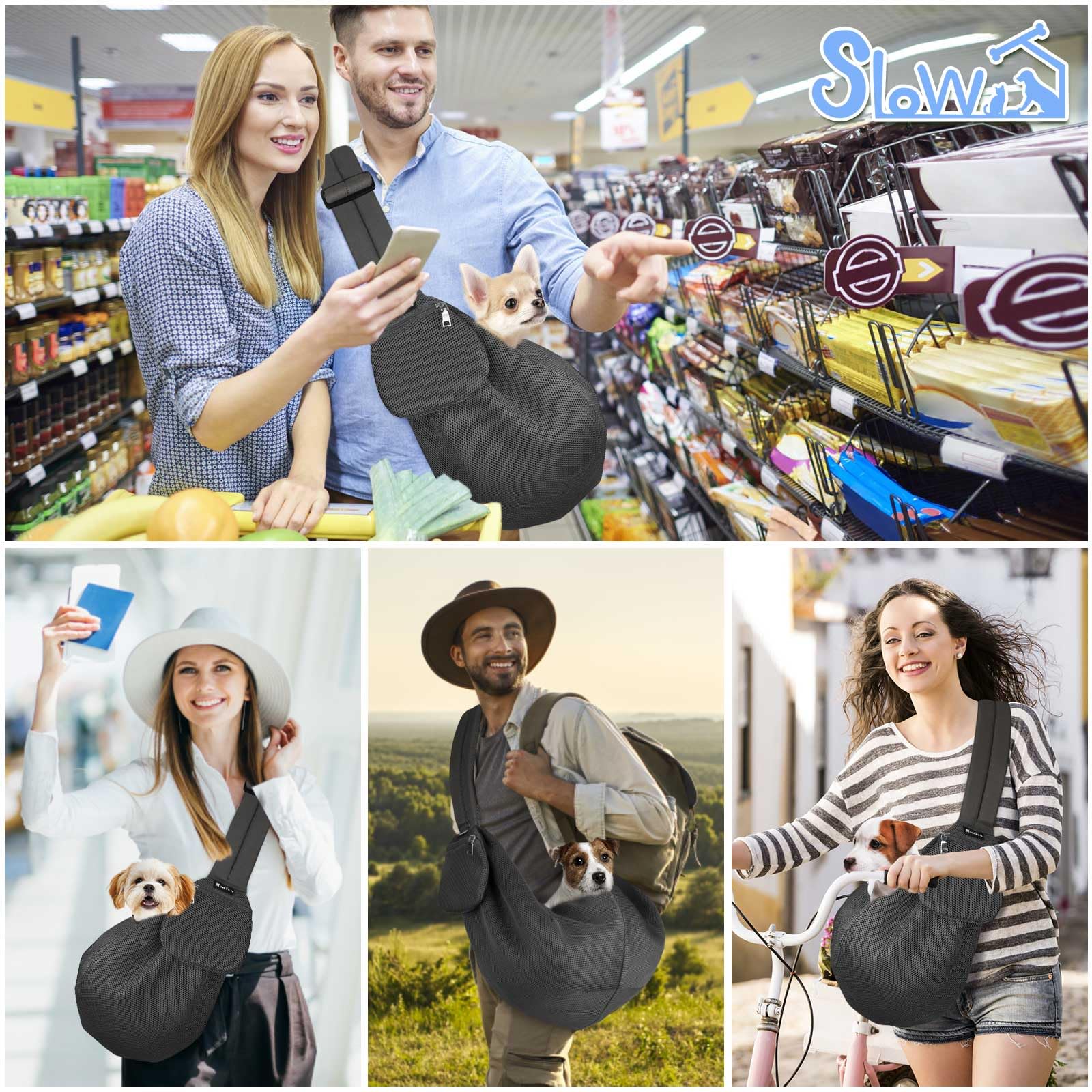 SlowTon dog carrier supports daily mall, park, and travel outings.