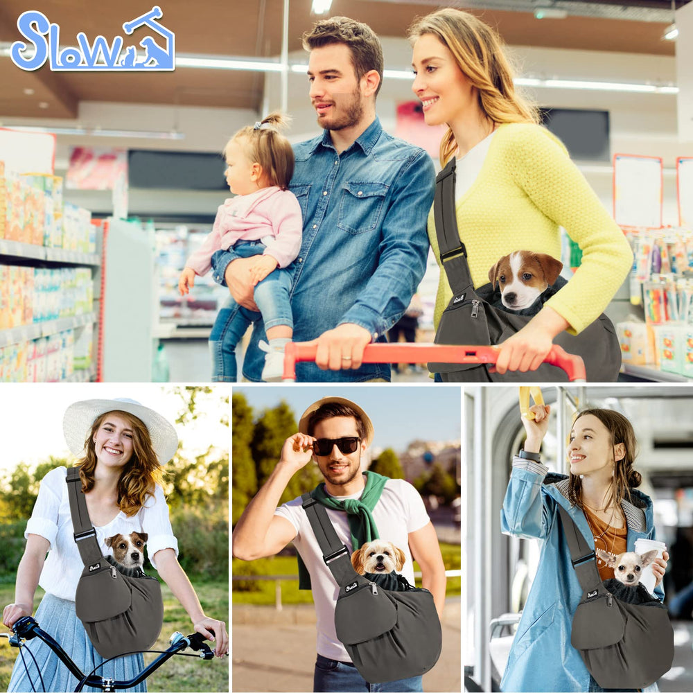 Use SlowTon sling hands-free for mall trips, vet visits, and daily adventures