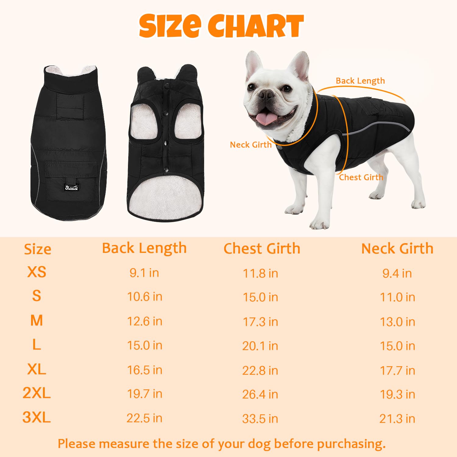 SlowTon Coat back pocket for treats or small items.