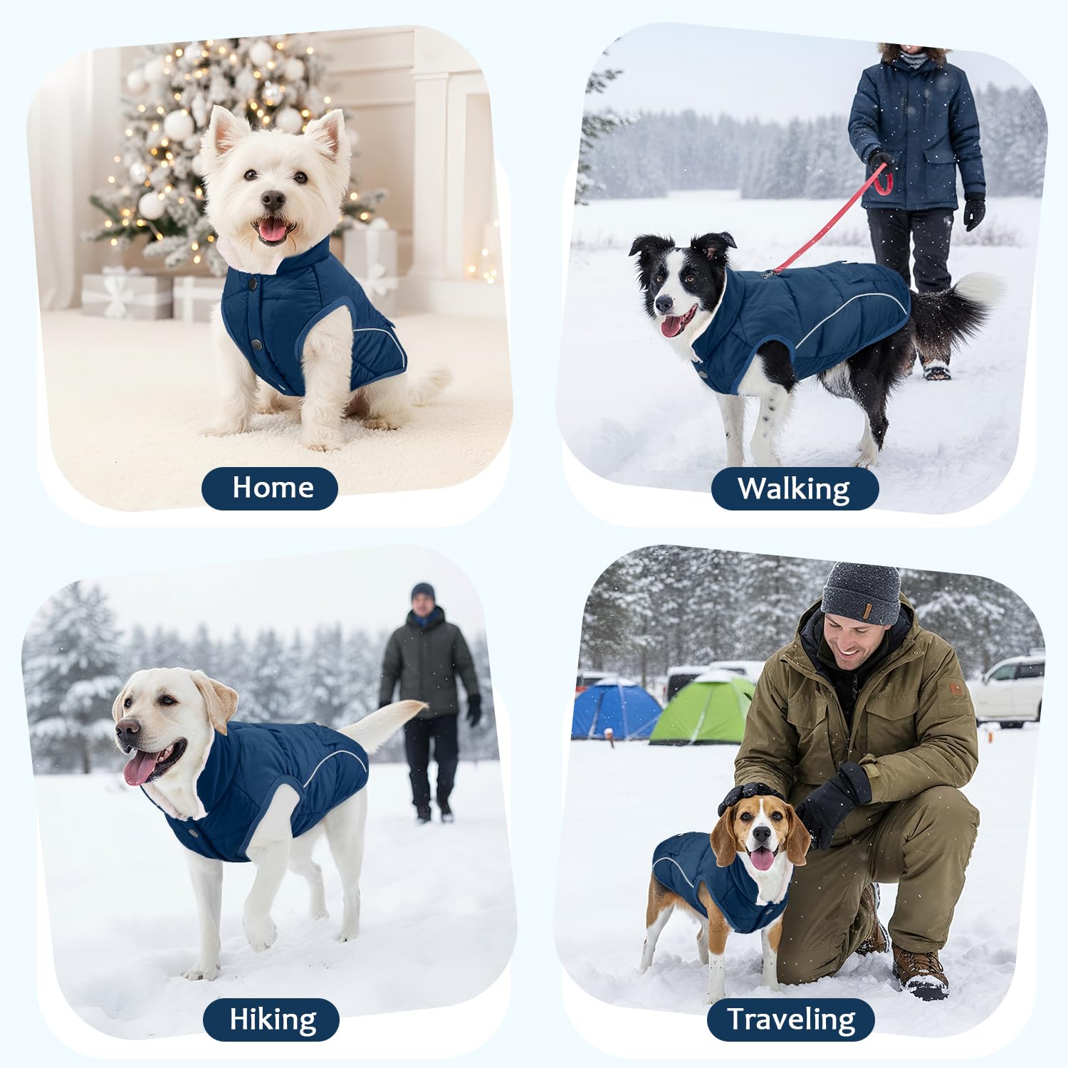 SlowTon dog coat fleece-lining close-up demonstrating soft warmth on outings.